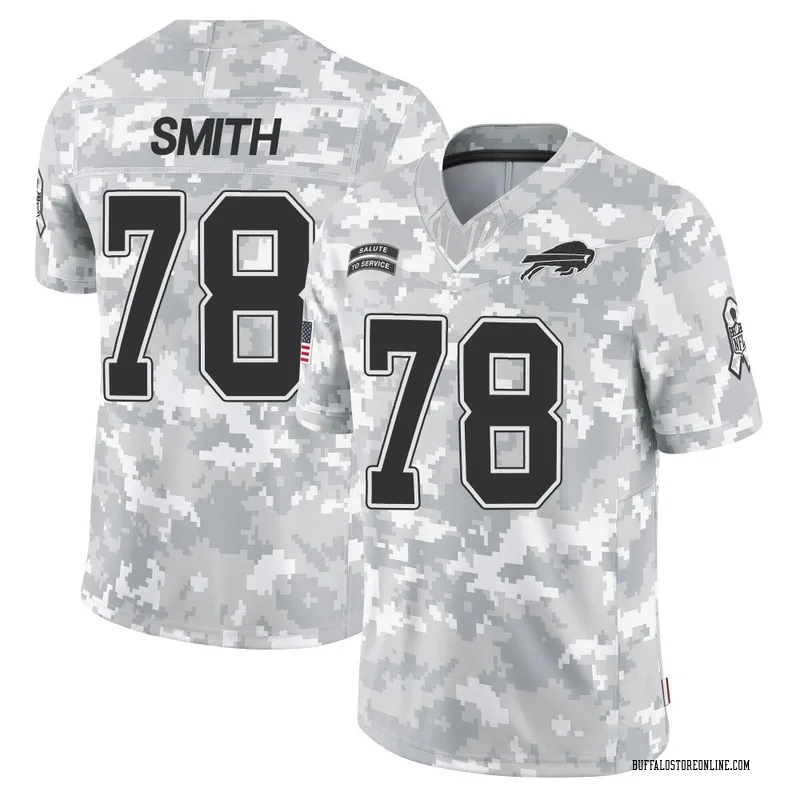 Arctic Camo Men's Bruce Smith Buffalo Bills Limited 2024 Salute to Service Jersey