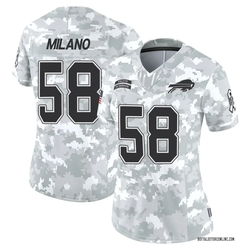 Arctic Camo Women's Matt Milano Buffalo Bills Limited 2024 Salute to Service Jersey