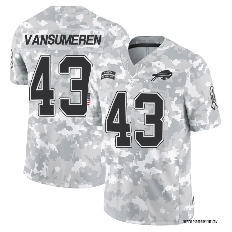 Arctic Camo Youth Ben VanSumeren Buffalo Bills Limited 2024 Salute to Service Jersey