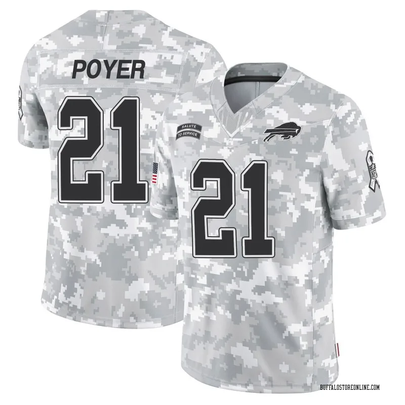 Arctic Camo Youth Jordan Poyer Buffalo Bills Limited 2024 Salute to Service Jersey