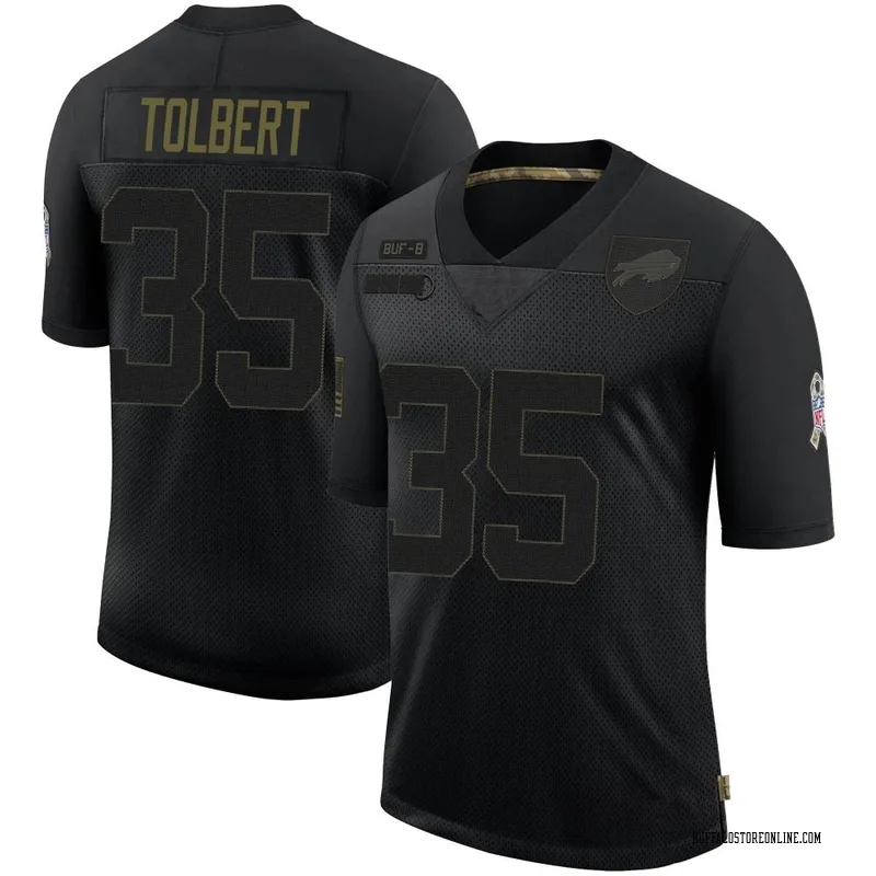 Black Men's Mike Tolbert Buffalo Bills Limited 2020 Salute To Service Jersey