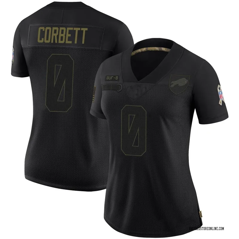Black Women's Austin Corbett Buffalo Bills Limited 2020 Salute To Service Jersey
