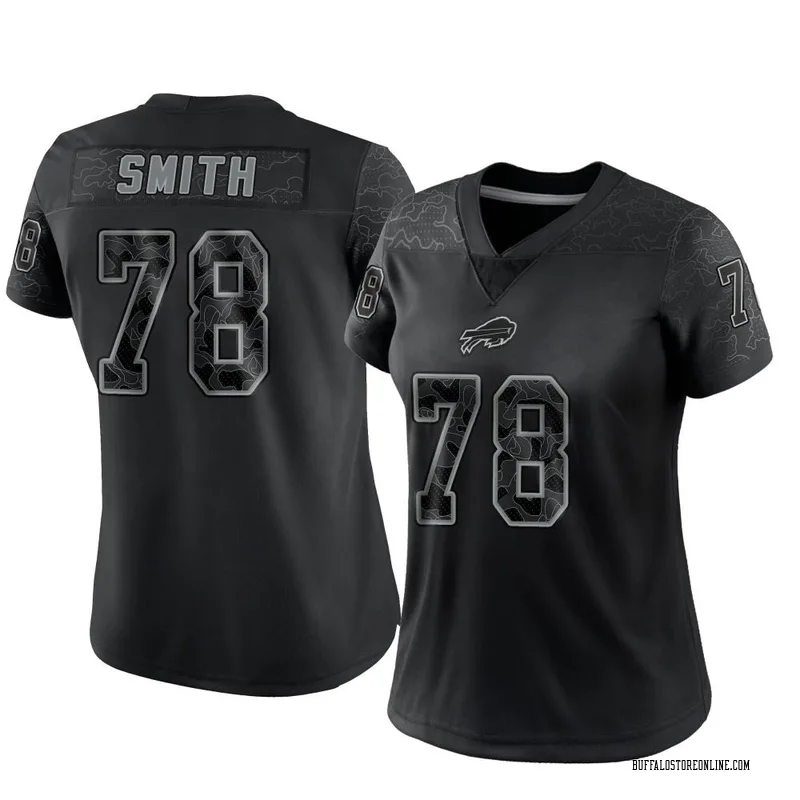 Black Women's Bruce Smith Buffalo Bills Limited Reflective Jersey
