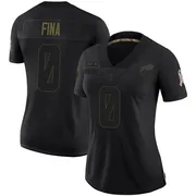 Black Women's Bruno Fina Buffalo Bills Limited 2020 Salute To Service Jersey