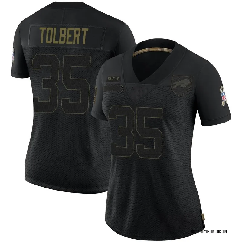 Black Women's Mike Tolbert Buffalo Bills Limited 2020 Salute To Service Jersey
