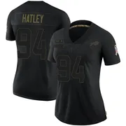 Black Women's Rickey Hatley Buffalo Bills Limited 2020 Salute To Service Jersey