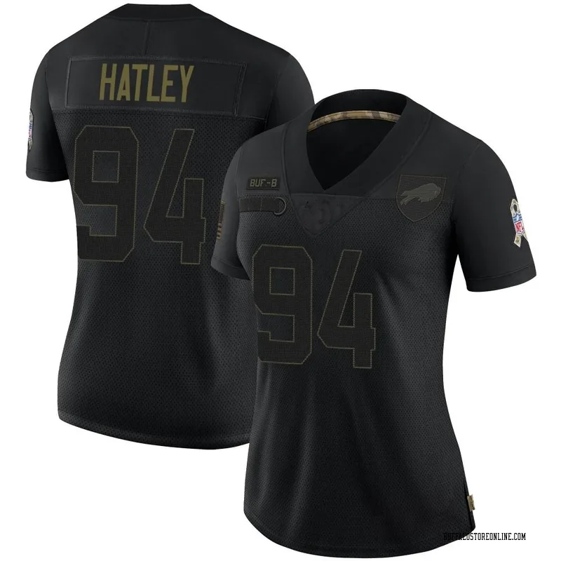 Black Women's Rickey Hatley Buffalo Bills Limited 2020 Salute To Service Jersey