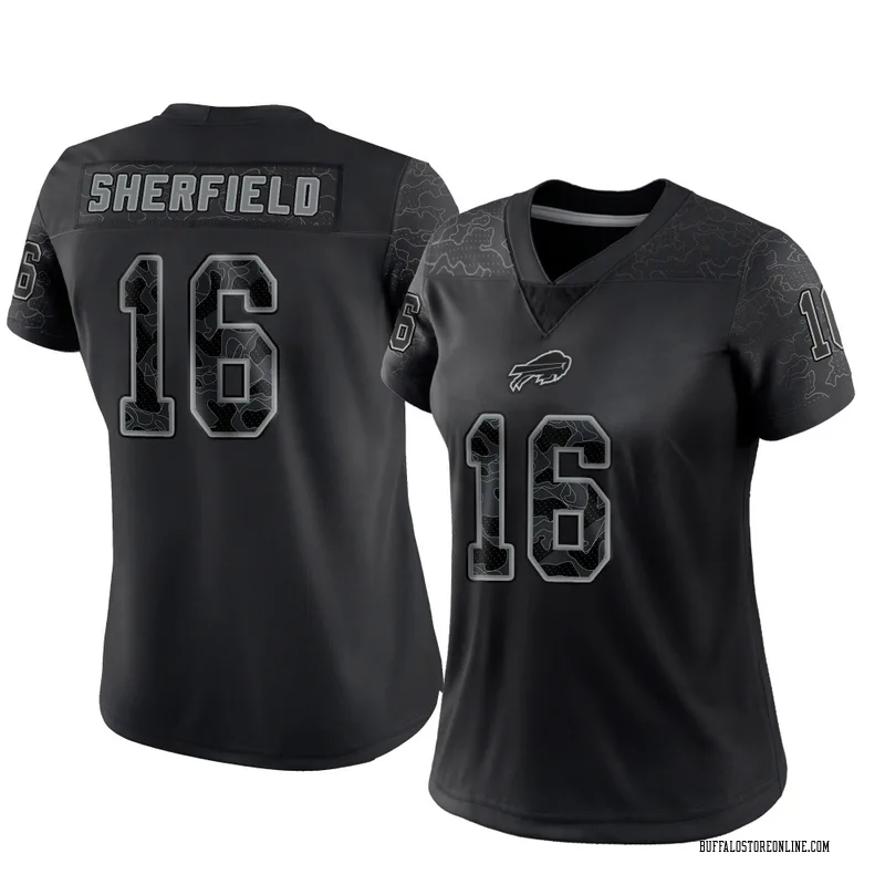 Black Women's Trent Sherfield Buffalo Bills Limited Reflective Jersey