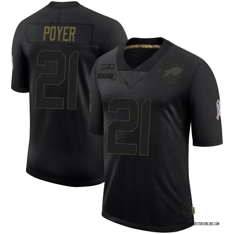 Black Youth Jordan Poyer Buffalo Bills Limited 2020 Salute To Service Jersey