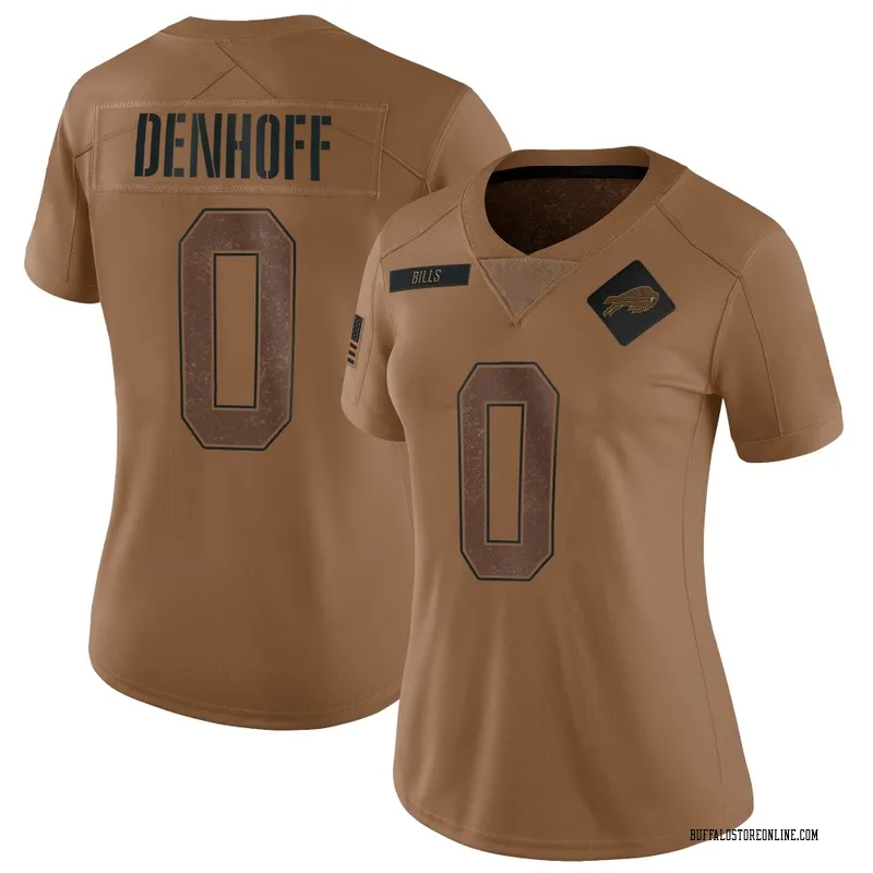 Brown Women's Cade Denhoff Buffalo Bills Limited 2023 Salute To Service Jersey