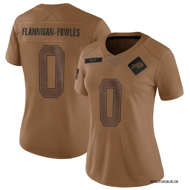 Brown Women's Demetrius Flannigan-Fowles Buffalo Bills Limited 2023 Salute To Service Jersey