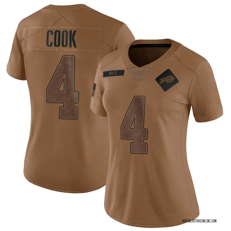 Brown Women's James Cook Buffalo Bills Limited 2023 Salute To Service Jersey