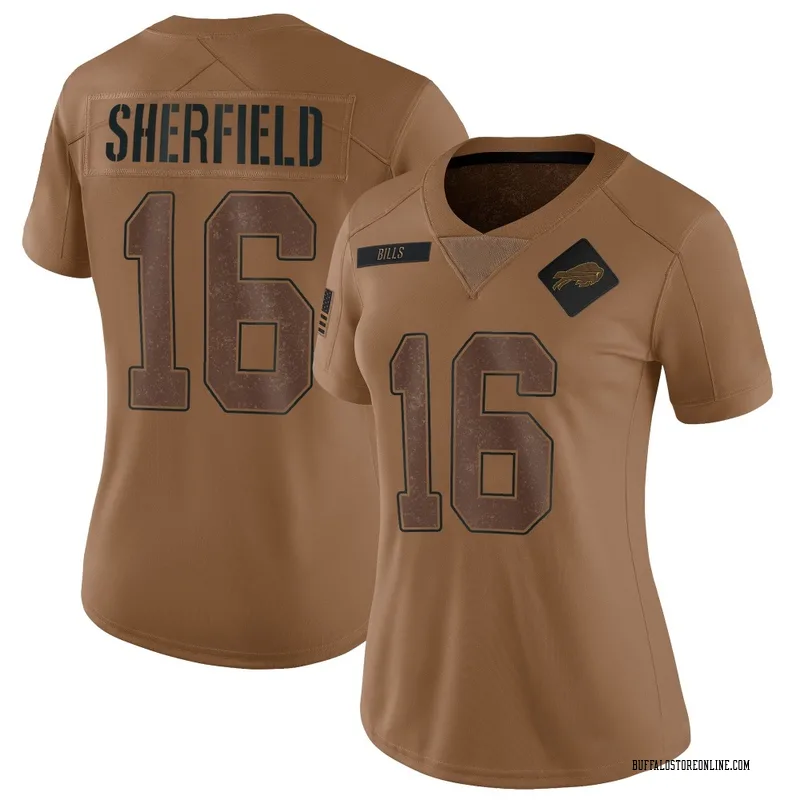 Brown Women's Trent Sherfield Buffalo Bills Limited 2023 Salute To Service Jersey