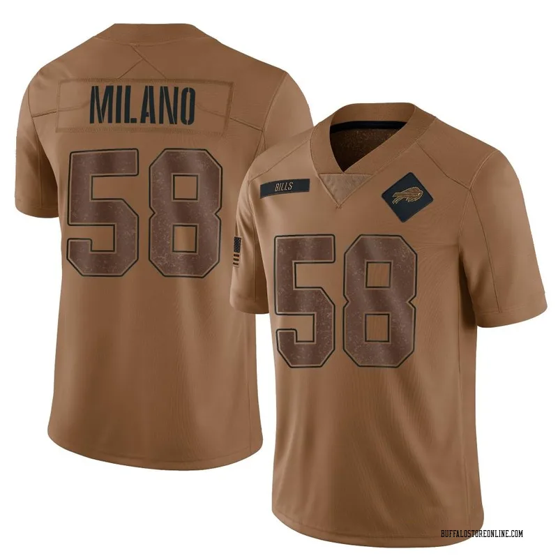 Brown Youth Matt Milano Buffalo Bills Limited 2023 Salute To Service Jersey