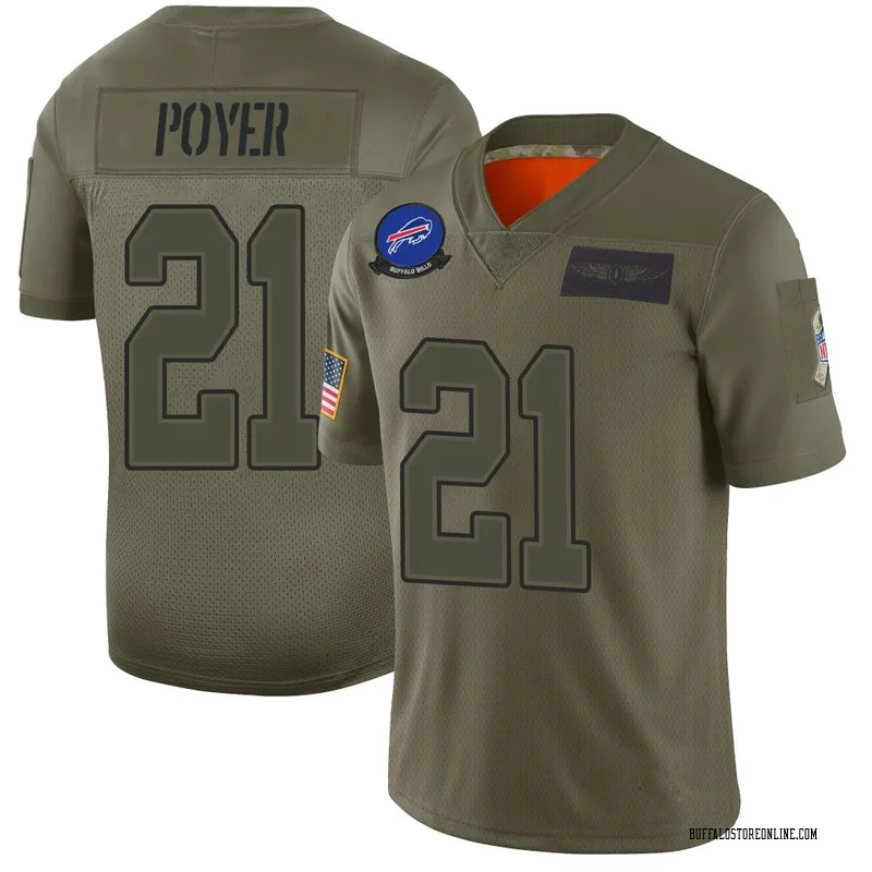 Camo Men's Jordan Poyer Buffalo Bills Limited 2019 Salute to Service Jersey