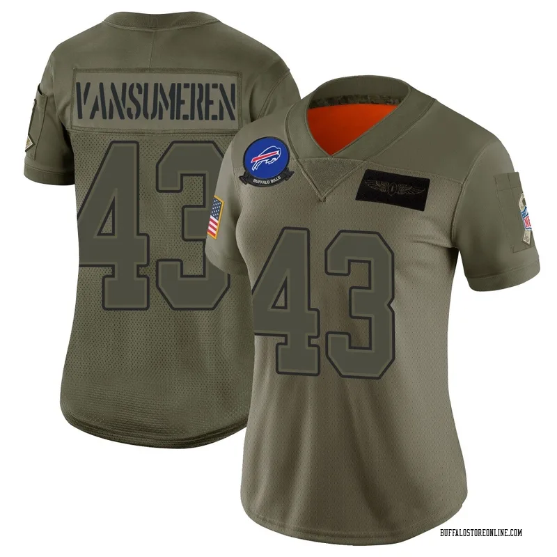Camo Women's Ben VanSumeren Buffalo Bills Limited 2019 Salute to Service Jersey