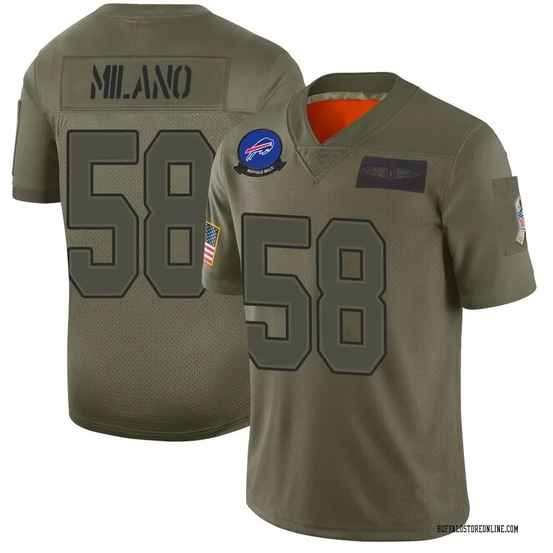 Camo Youth Matt Milano Buffalo Bills Limited 2019 Salute to Service Jersey