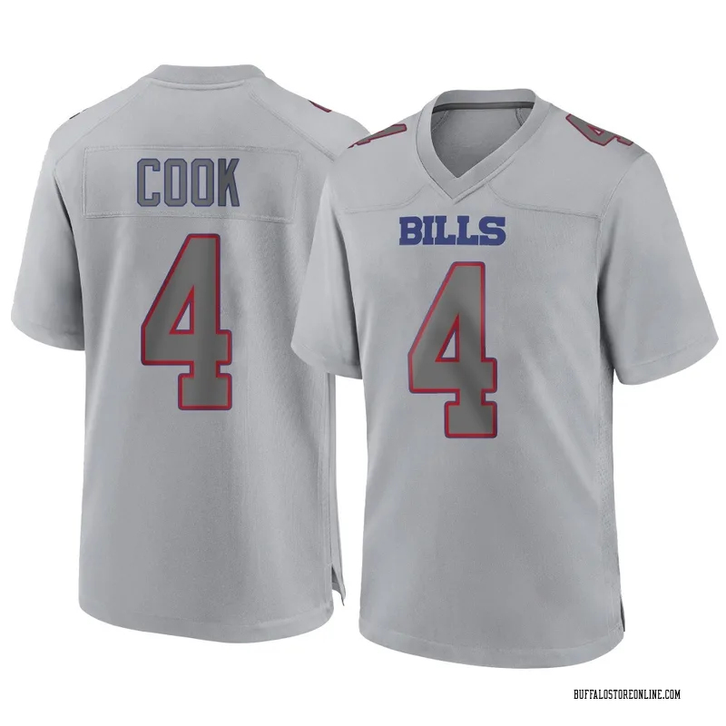 Gray Men's James Cook Buffalo Bills Game Atmosphere Fashion Jersey