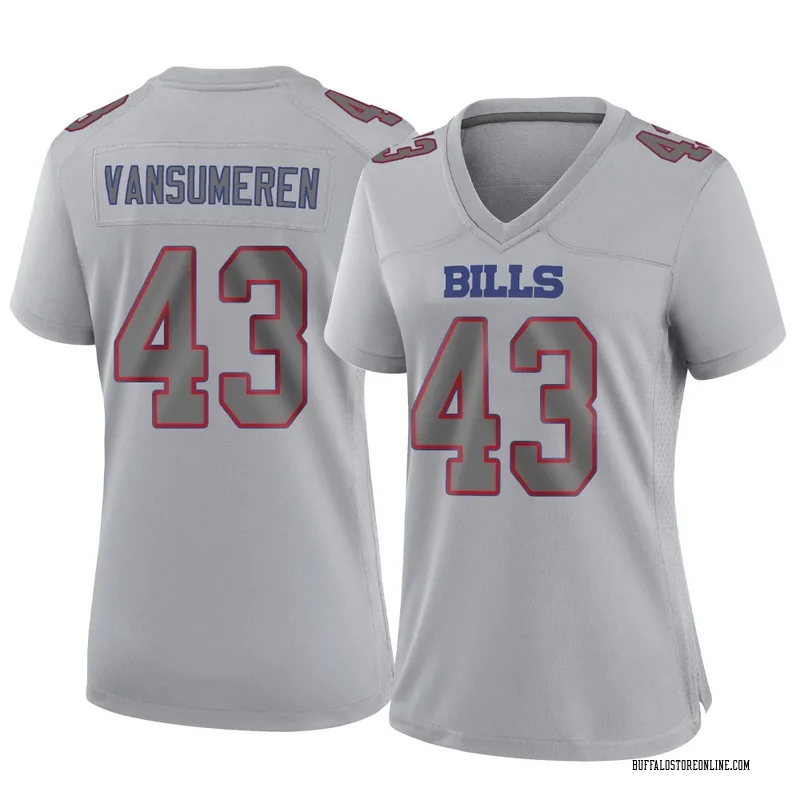 Gray Women's Ben VanSumeren Buffalo Bills Game Atmosphere Fashion Jersey