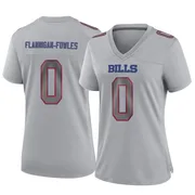 Gray Women's Demetrius Flannigan-Fowles Buffalo Bills Game Atmosphere Fashion Jersey