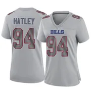 Gray Women's Rickey Hatley Buffalo Bills Game Atmosphere Fashion Jersey