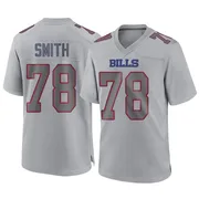 Gray Youth Bruce Smith Buffalo Bills Game Atmosphere Fashion Jersey
