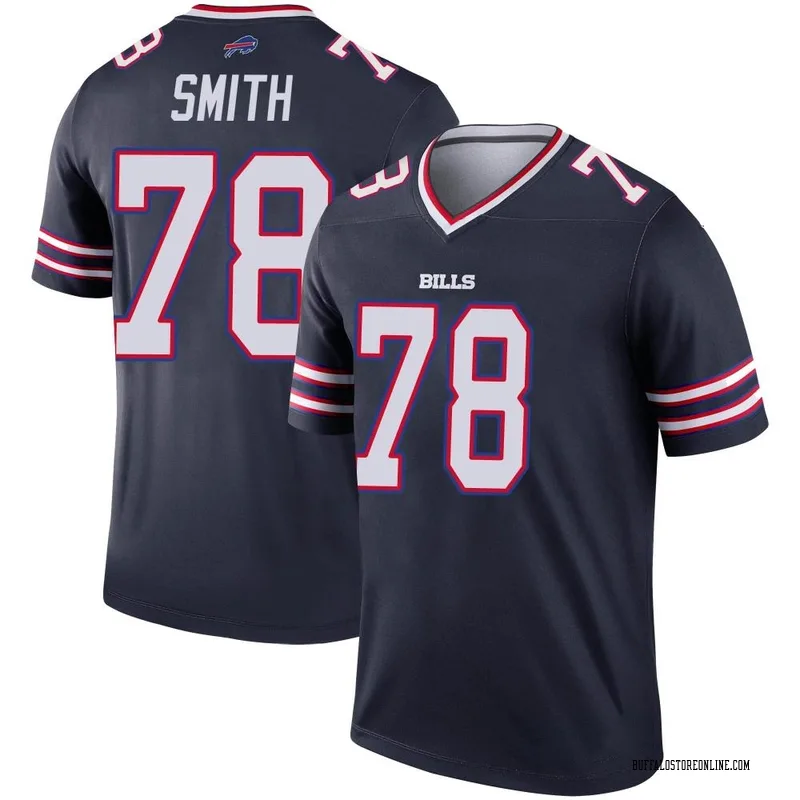 Navy Youth Bruce Smith Buffalo Bills Legend Inverted Jersey