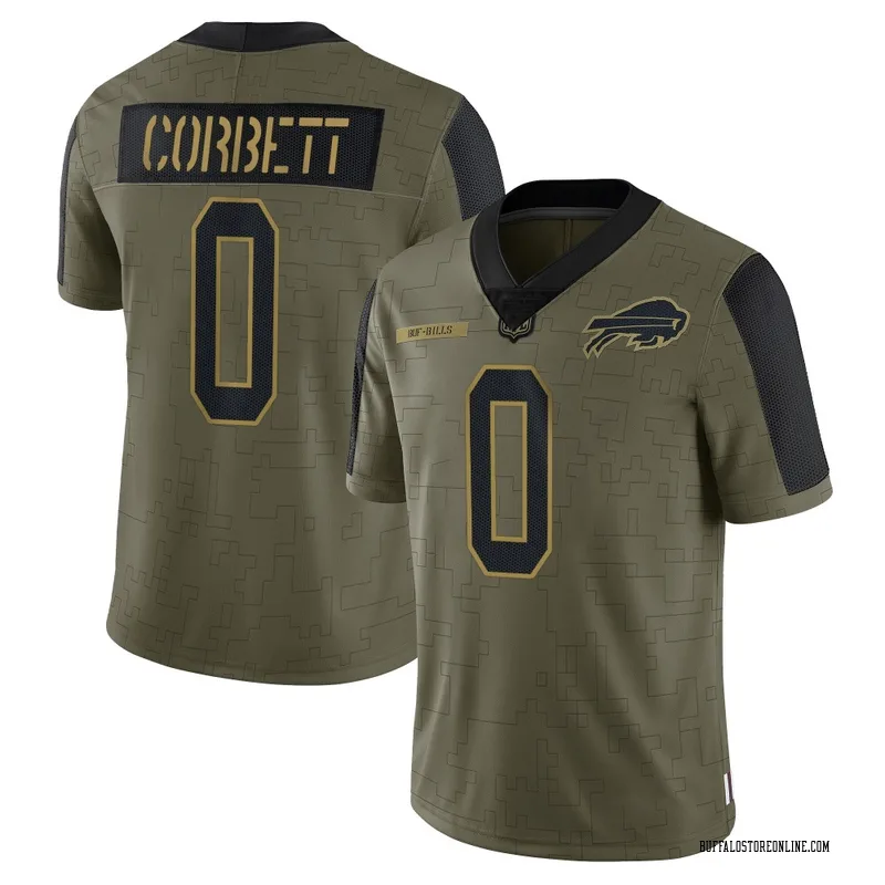 Olive Men's Austin Corbett Buffalo Bills Limited 2021 Salute To Service Jersey