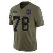 Olive Men's Bruce Smith Buffalo Bills Limited 2025 Salute to Service Jersey
