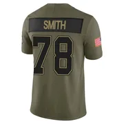 Olive Men's Bruce Smith Buffalo Bills Limited 2025 Salute to Service Jersey