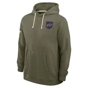 Olive Men's Buffalo Bills 2025 Salute to Service Sideline Hoodie