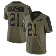 Olive Men's Jordan Poyer Buffalo Bills Limited 2021 Salute To Service Jersey