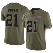 Olive Men's Jordan Poyer Buffalo Bills Limited 2022 Salute To Service Jersey