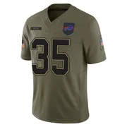 Olive Men's Mike Tolbert Buffalo Bills Limited 2025 Salute to Service Jersey