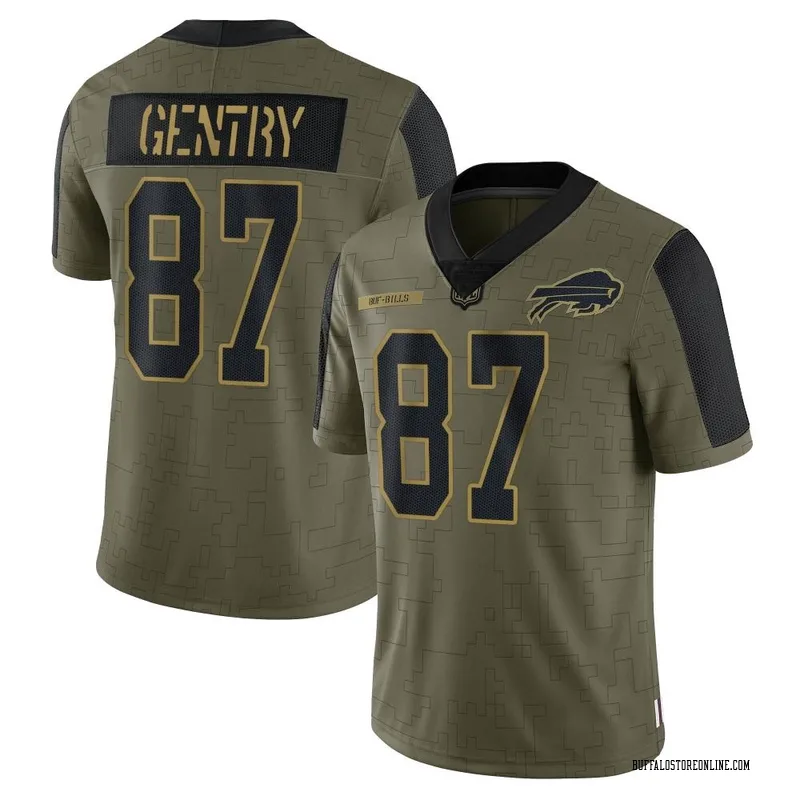 Olive Men's Tanner Gentry Buffalo Bills Limited 2021 Salute To Service Jersey