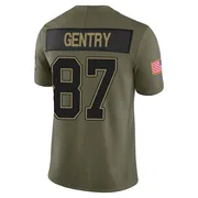 Olive Men's Tanner Gentry Buffalo Bills Limited 2025 Salute to Service Jersey
