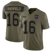 Olive Men's Trent Sherfield Buffalo Bills Limited 2025 Salute to Service Jersey