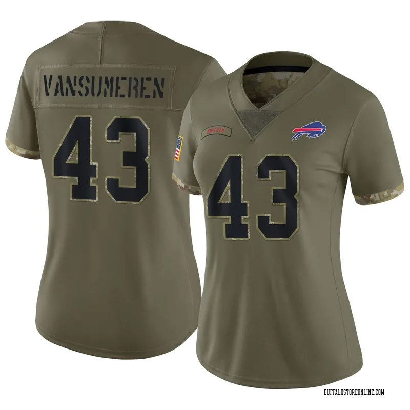 Olive Women's Ben VanSumeren Buffalo Bills Limited 2022 Salute To Service Jersey