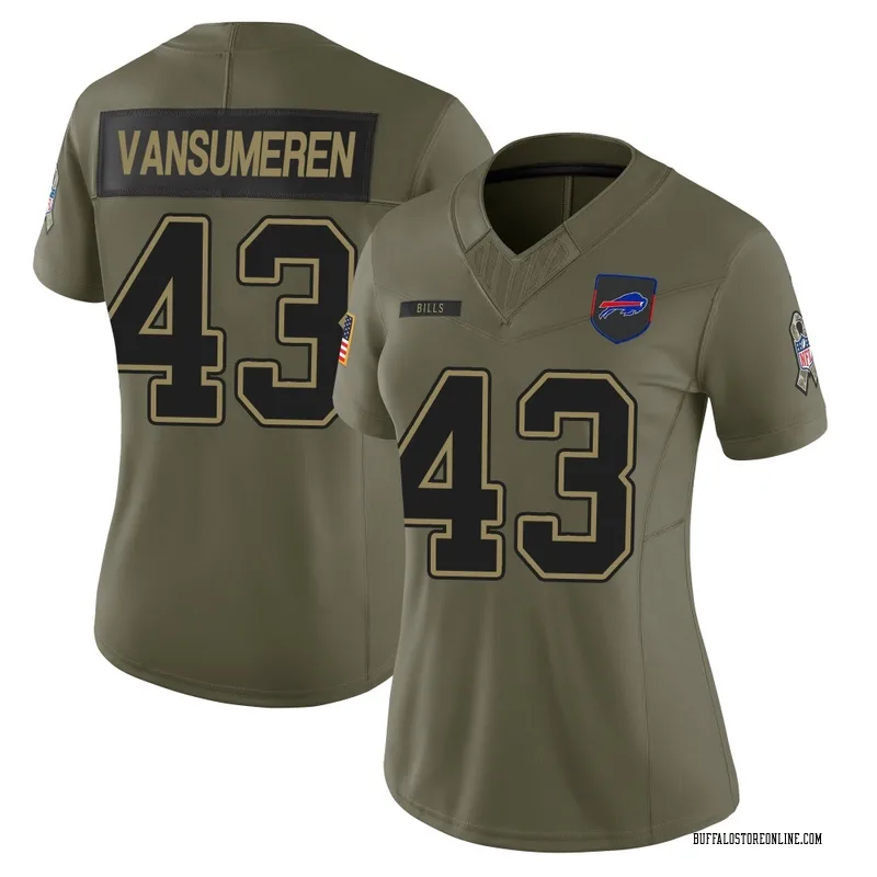 Olive Women's Ben VanSumeren Buffalo Bills Limited 2025 Salute to Service Jersey