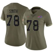 Olive Women's Bruce Smith Buffalo Bills Limited 2022 Salute To Service Jersey