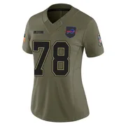 Olive Women's Bruce Smith Buffalo Bills Limited 2025 Salute to Service Jersey