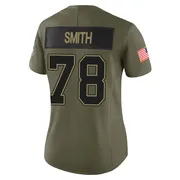 Olive Women's Bruce Smith Buffalo Bills Limited 2025 Salute to Service Jersey