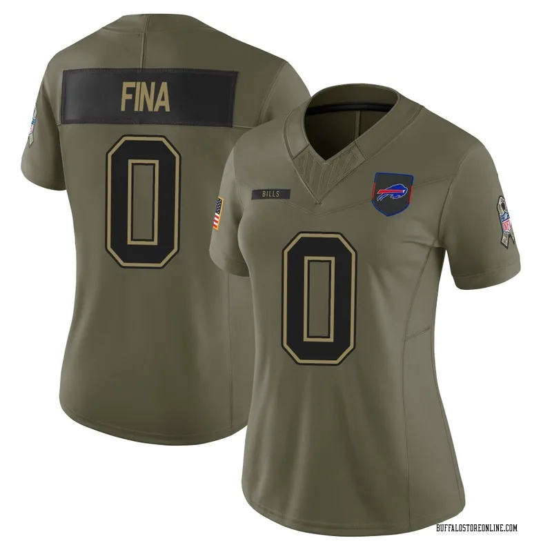 Olive Women's Bruno Fina Buffalo Bills Limited 2025 Salute to Service Jersey