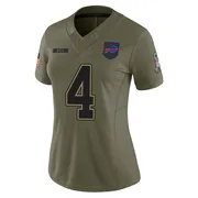 Olive Women's James Cook Buffalo Bills Limited 2025 Salute to Service Jersey