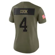 Olive Women's James Cook Buffalo Bills Limited 2025 Salute to Service Jersey