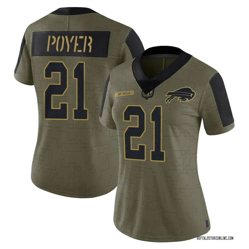 Olive Women's Jordan Poyer Buffalo Bills Limited 2021 Salute To Service Jersey