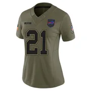 Olive Women's Jordan Poyer Buffalo Bills Limited 2025 Salute to Service Jersey