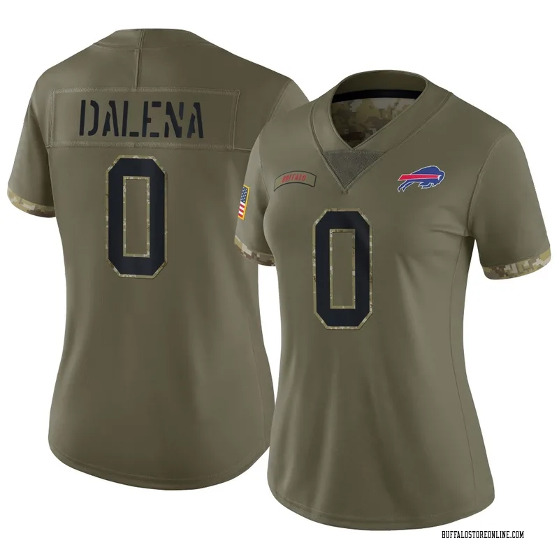 Olive Women's Mac Dalena Buffalo Bills Limited 2022 Salute To Service Jersey
