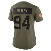 Olive Women's Rickey Hatley Buffalo Bills Limited 2025 Salute to Service Jersey