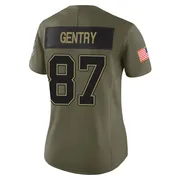 Olive Women's Tanner Gentry Buffalo Bills Limited 2025 Salute to Service Jersey